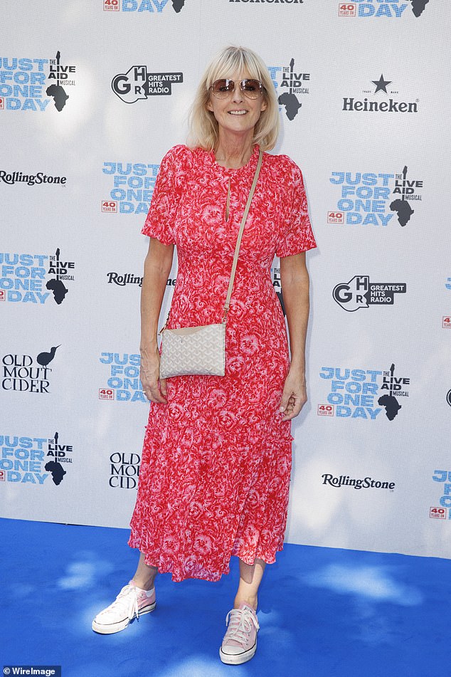 Jane Moore kept it cute and casual in a floaty dress and Converse as she attended the gala