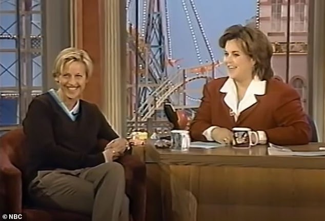 Ironically, the lesbian funnywomen have never shared more in common - being former TV titans who both left the States for the UK following Trump's re-election last November (pictured in 1996)