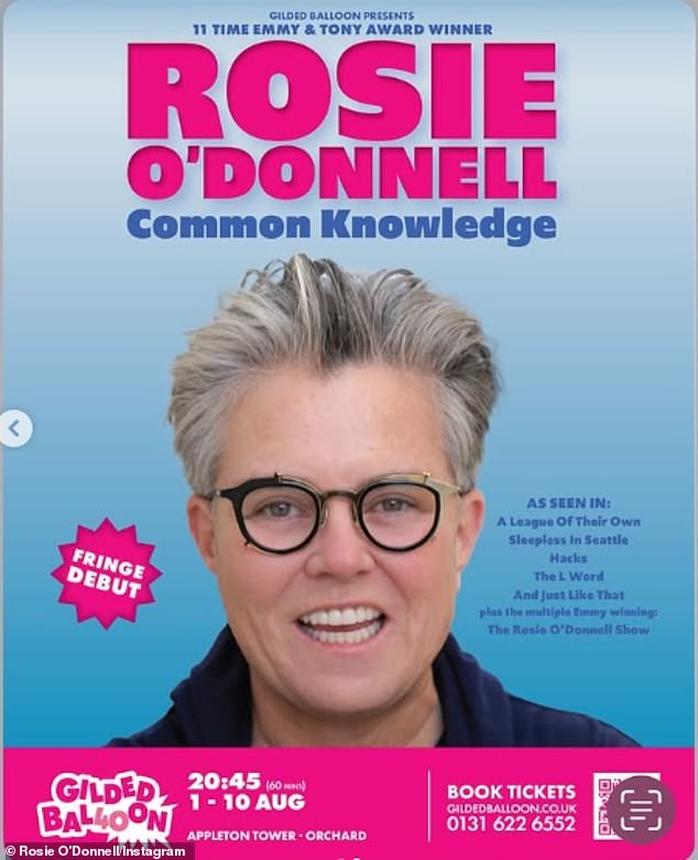 Rosie is rehearsing for her one-woman show Common Knowledge, which runs August 1-10 at Scotland's Appleton Tower during the Edinburgh Festival Fringe