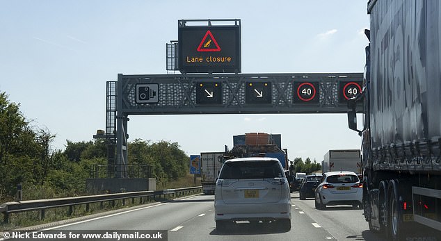 Controversial new road restrictions, such as variable speed limits and lane closures, were introduced due to the construction of smart motorway emergency areas along the M1