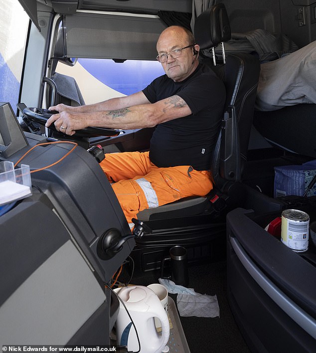Mr Alstead (pictured), who was taking a break at Newport Pagnell services, claimed that the decision to axe the hard shoulder in replacement of a fourth lane had been 'ridiculous'. He asked: 'What am I meant to do if I break down?'