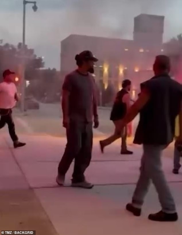 As someone gave the injured motorcyclist chest compressions, the father-of-two watched intently