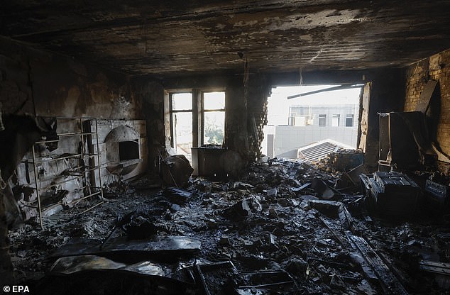 Residential buildings in Kyiv have been destroyed in recent Russian attacks