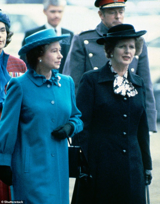 Thatcher and the Queen in 1983. As a staunch royalist, Thatcher had huge admiration for the Queen and - according to Brandreth - 'never failed to show her respect for the Queen'.