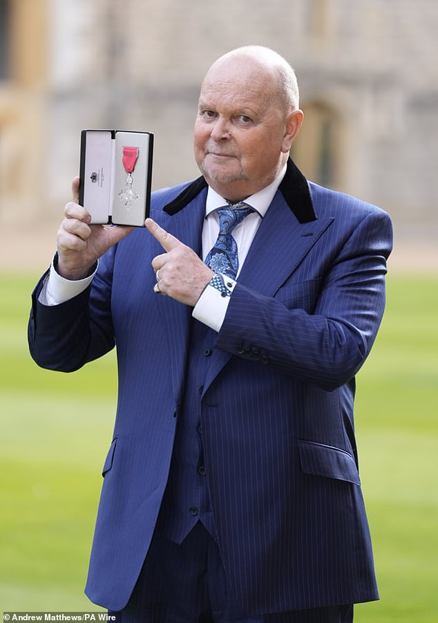 James was made an MBE in the King's Honour's list in 2024 for his 'outstanding contributions to broadcasting'