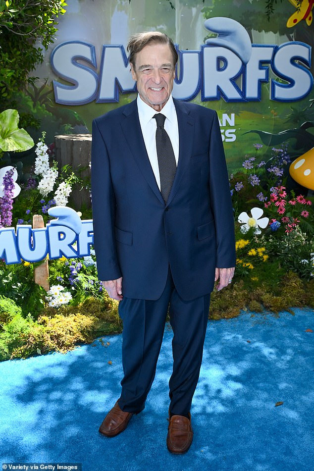 On Sunday, the actor ¿ who has lost over 200 pounds over the years ¿ looked dapper in a navy blue suit