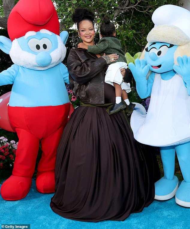 And then when asked if the name of her third child could also start with the letter 'R,' Rihanna replied, 'I mean, of course. It's tradition at this point'
