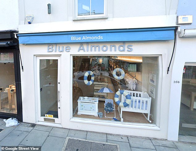 Blue Almonds, one of London's most exclusive - and expensive - baby stores, is a favourite of Princess Catherine, who has purchased items from the boutique for her own children