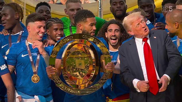 James and Sanchez both spoke to Trump to clarify whether he would stay for the trophy lift