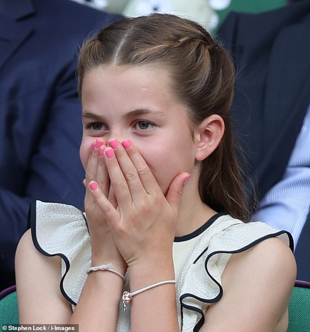 Princess Charlotte delighted royal fans with her animated reactions during the tense final match