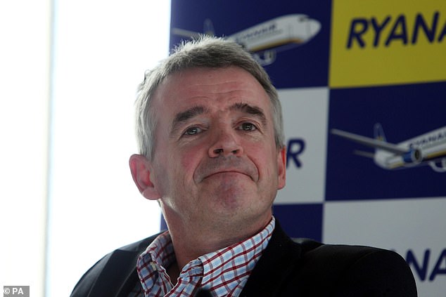 Ryanair CEO Michael O'Leary (pictured) has called for stricter rules for air traffic controllers in France and asked policymakers to tighten their grip on the situation
