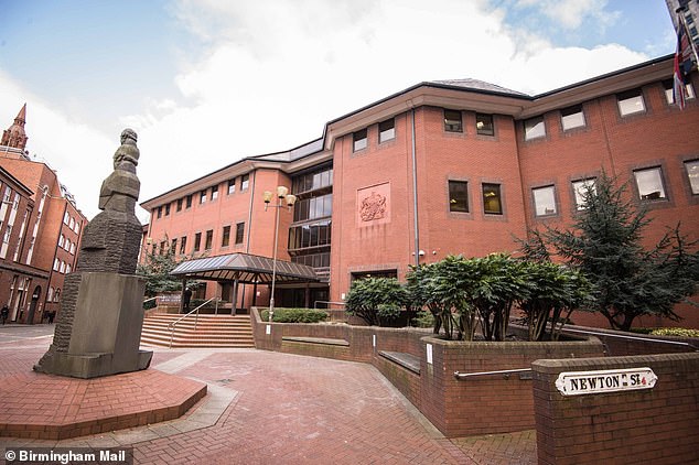 Judge Andrew Smith KC said all three men, who had never previously committed a crime, were 'dangerous' but he concluded they did not warrant life or extended sentences due to the length of time they would serve. Pictured: Birmingham Crown Court