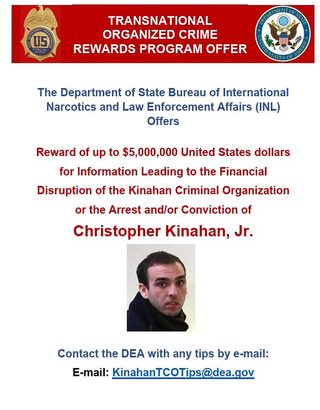 Christy Kinahan Jr is also being hunted by police and located in Dubai
