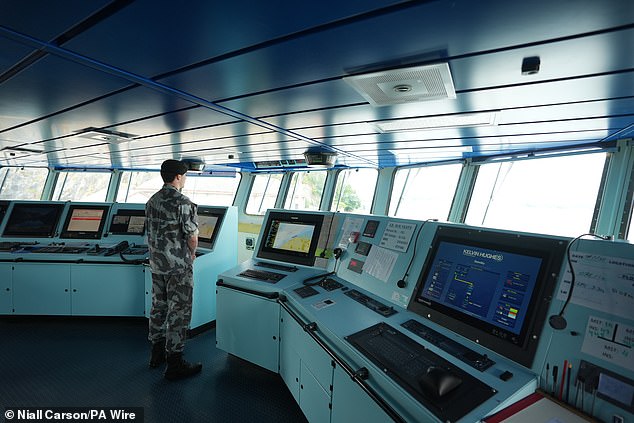 The MV Matthew repeatedly ignored instructions from Revenue and the Naval Service's LE WB Yeats (interior pictured)