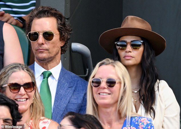 The Dallas Buyers Club star and the Brazilian model, 42, kept a low profile for the rare outing together as they watched the , behind a set of sunglasses