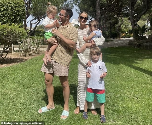 Vogue recently revealed husband Spencer bore the brunt of youngest child Otto's 'hitting and biting' phase during a recent trip to Legoland