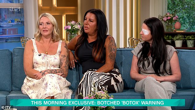 Ben and Cat were joined on the daytime programme's sofa by three women who have all been affected from the procedures