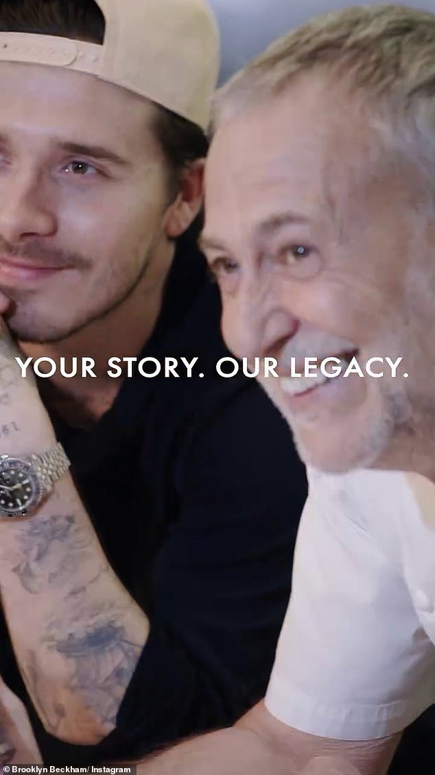 He appeared in the short video posted to his Instagram alongside top chef Michel Roux Jr