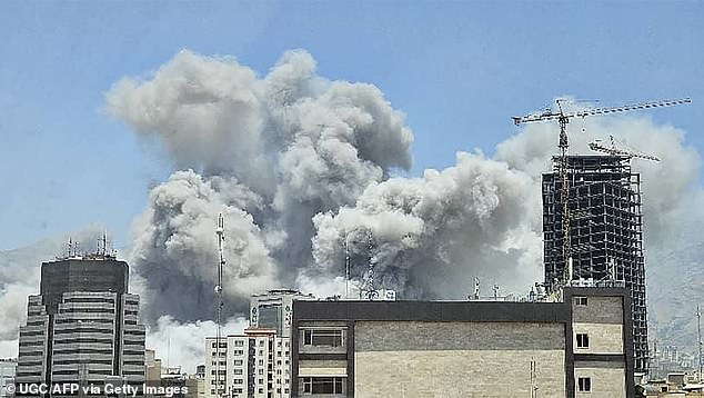 The airstrike, part of the 12-day war between the two nations, resulted in the destruction of many buildings