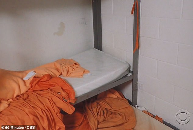 The inside of Epstein's cell is seen after he killed himself in 2019