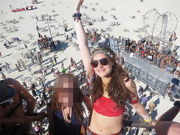 Marten embraces the New Age vibe at the Burning Man festival in Nevada in 2012