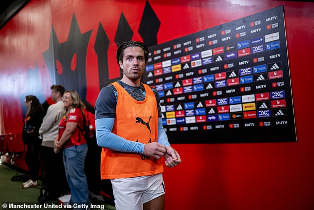 Jack Grealish pictured in the tunnel after the goalless derby match when he was assaulted