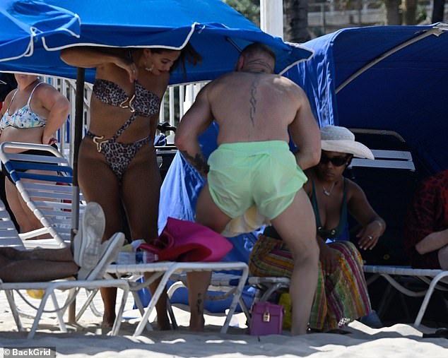 McGregor was without his long-term partner Dee on the trip