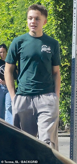 He sported a short cut with buzzed sides
