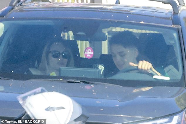 On Saturday, Knox was spotted behind the wheel of of a compact SUV as his mom sat in the passenger seat
