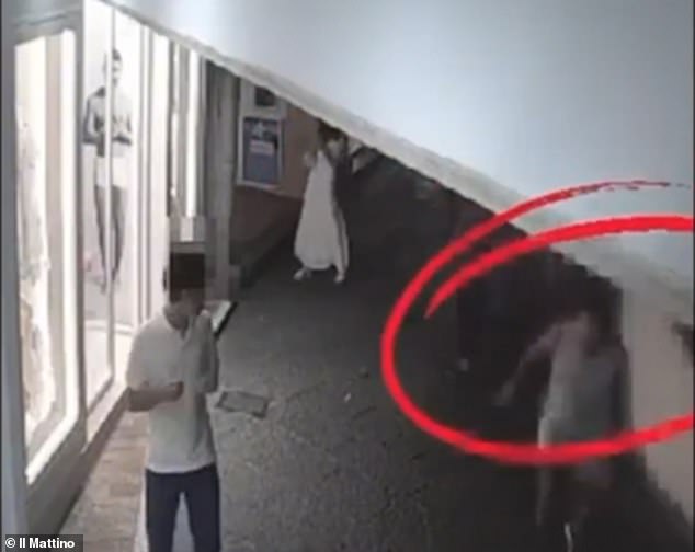 The man was seen in footage grabbing the watch from the British surgeon before making off with it in front of shocked onlookers