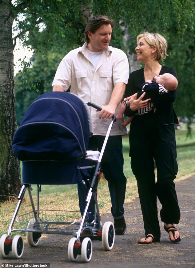 It comes after Martin, 66, and Fiona detailed the worrying time they feared their sons could inherit Alzheimer's (pictured 1999)