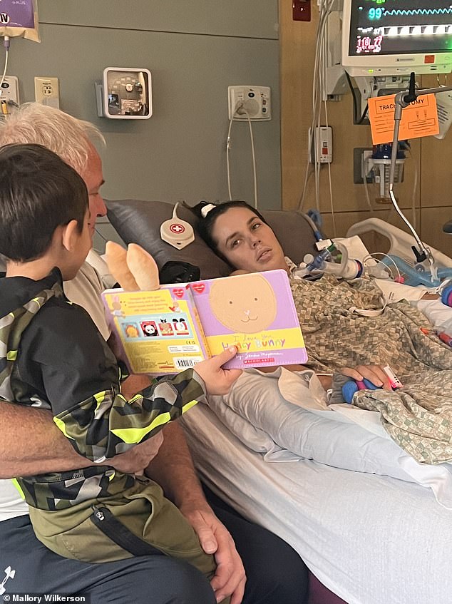 She couldn't change her facial expressions while she was in the grips of her illness but was deeply touched whenever Beckham showed her pictures from his story books