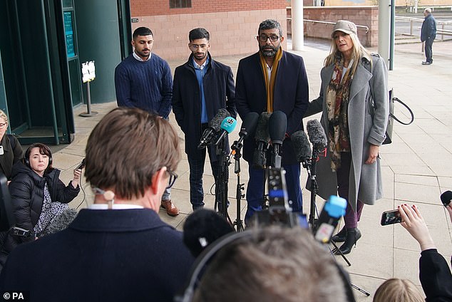 Mohammed Ramzan (second right), who was accused of trafficking by Williams