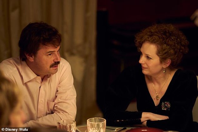 . I've been blessed with a lovely character. He's not the lead and he doesn't need to be the lead, same as Katherine [Parkinson who plays love interest, Lizzie Vereker]' (pictured together)