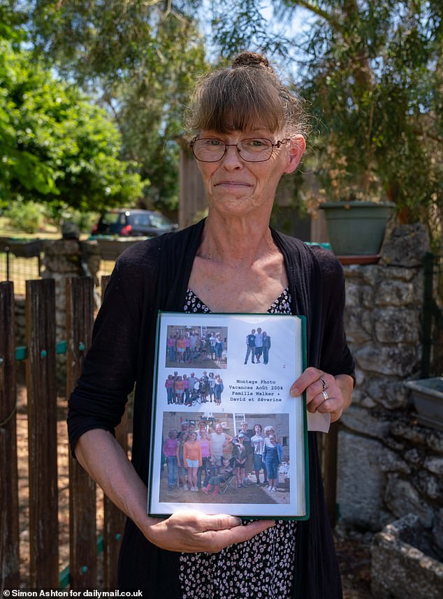 Neighbour Mme Nathalie Duparant, 74, took a picture 21 years ago of the couple and their family refurbishing the French building