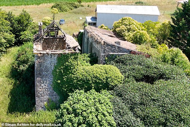 The couple intended to refurbish the property, along with its next-door neighbour, a pigeon tower already owned by Tim’s younger brother Martyn