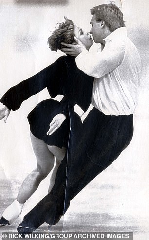 Jayne and Christopher in a passionate routine