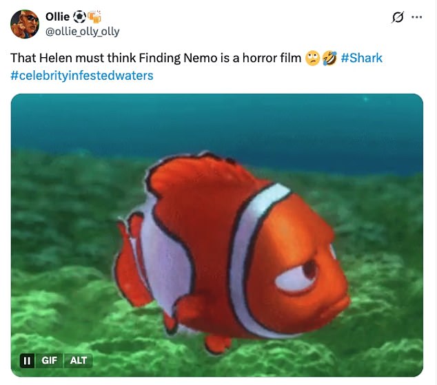 Taking to X fans fumed: 'TV execs are now so bereft of ideas that they're literally feeing celebrities to sharks for our entertainment'