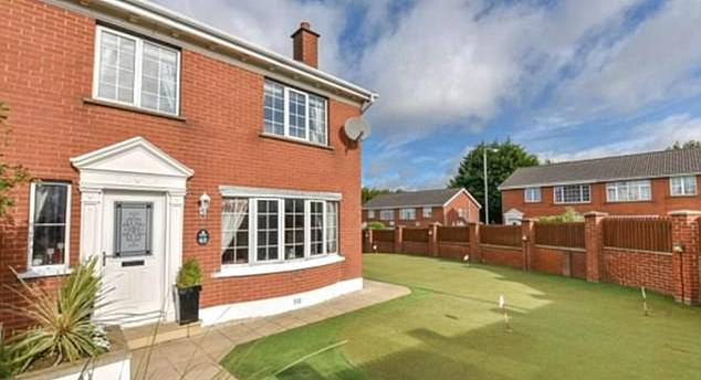 The green was installed by McIlroy's father Gerry, after they moved in when Rory was four