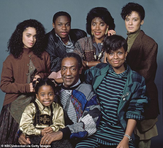 When her onscreen father Bill Cosby faced accusations of sexual abuse and was later jailed, the actress very publicly supported the comedian in court (The Cosby Show cast pictured)