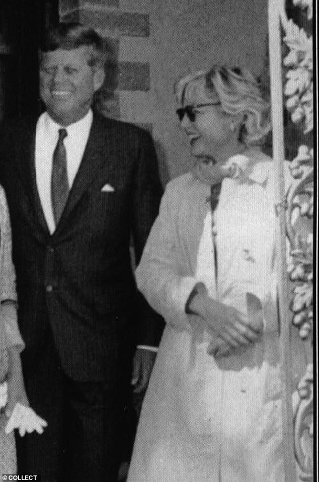 The mistress in question was socialite Mary Meyer (right), who moved in the same circles as the Kennedys and briefly met him at a school dance when Jack tried to cut in on her date