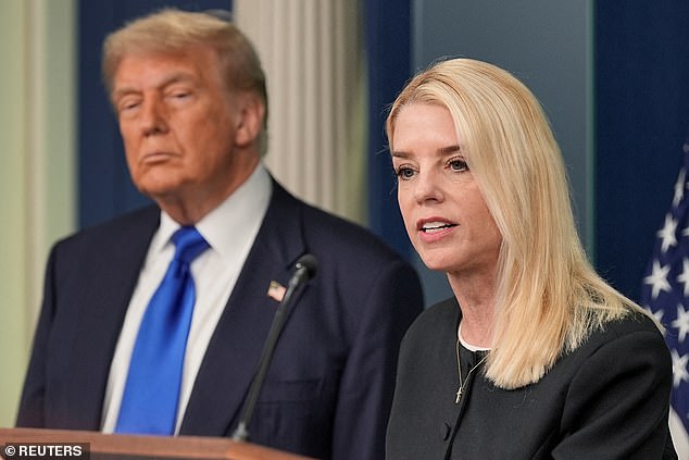 Trump rushed to Bondi's defense amid mounting criticism from the likes of Tucker Carlson , Megyn Kelly and Steve Bannon, as well as the broader MAGA community
