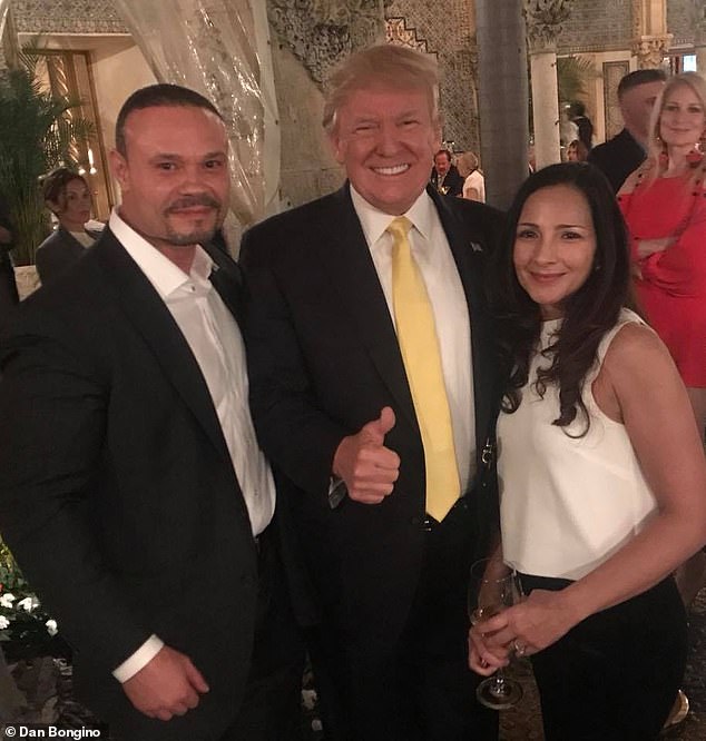 But Bongino (pictured left with Trump), a podcaster who was picked out of political obscurity to help lead the new-and-improved FBI, reportedly returned to work this week under a cloud of uncertainty about his future at the agency