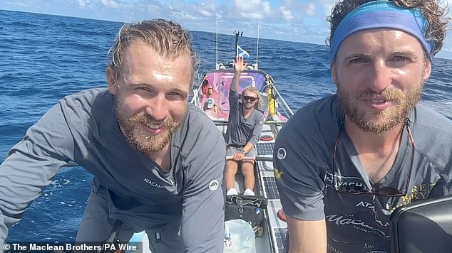 From left to right, Jamie, Lachlan and Ewan, have vowed to remain aware and stick to their safety measures after the youngest brother's brutal wake-up call