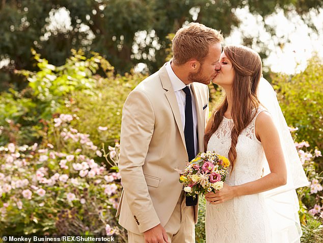 The groom also complained that he felt betrayed by his new bride after he discovered she had been asking gusts for money without his knowledge (stock image)