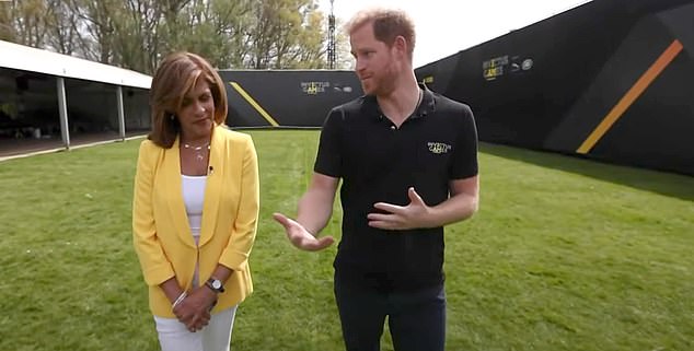 Asked by the Today host Hoda Kotb how the Queen was doing after the prince's quick stop-off in the UK, he replied: 'She's on great form'