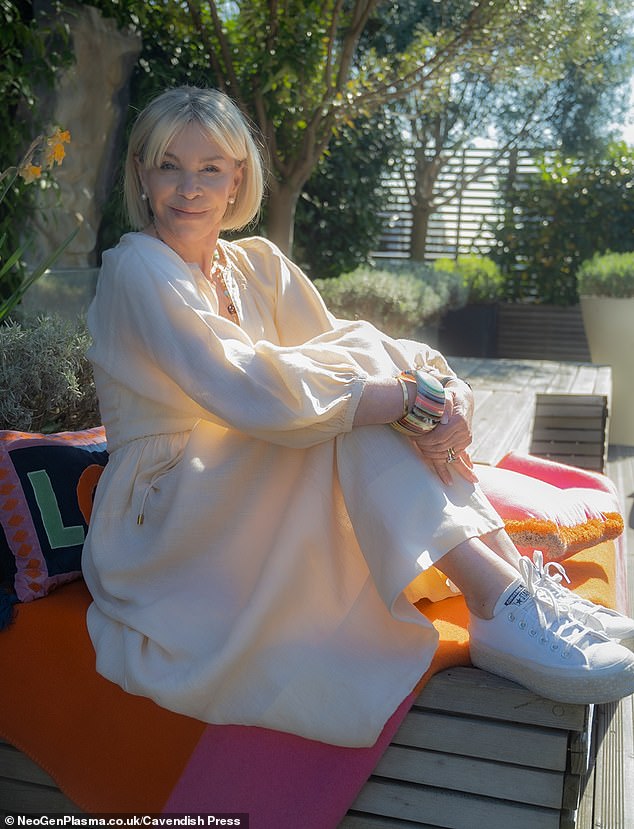 The actress added proudly: 'I can definitely say I look like I'm in my mid 50s, so yeah, I'm happy with that, ten years younger'