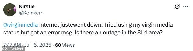 Of those who reported issues, 48 per cent were with landline internet, 33 per cent with email and 20 per cent experiencing a 'total blackout'