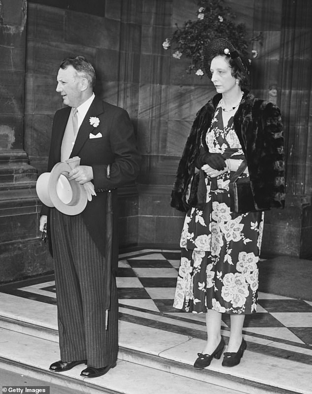 Crawford with her husband George Buthlay. She was encouraged by her husband to write a tell-all memoir, according to royal author Hugo Vickers