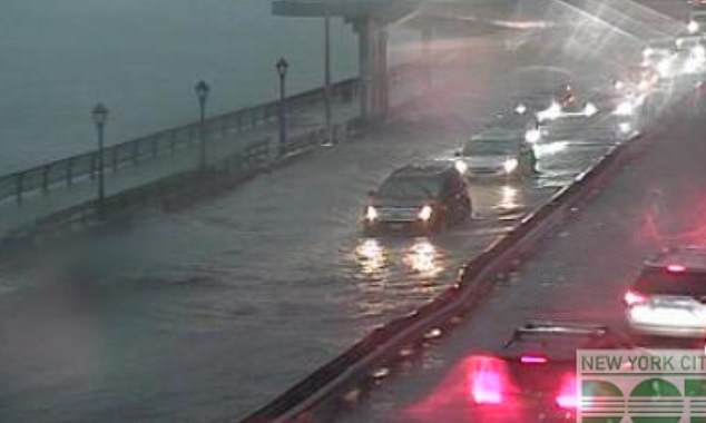 Residents in the worst hit areas were been warned to 'turn around, don't drown' when encountering flooded roads